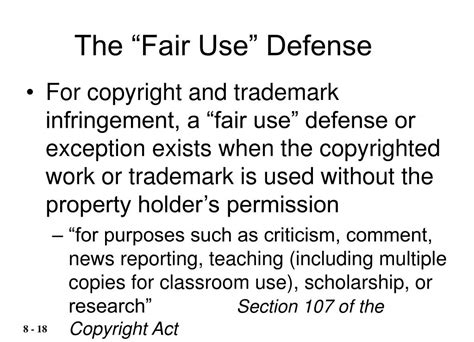 fair use defenses are inexpensive